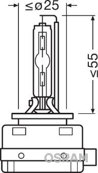 OSRAM 66140 - Lámpara, faro de carretera vegaparts.es