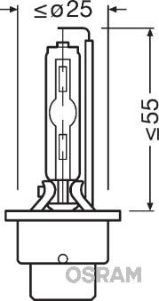 OSRAM 66240 - Lámpara, faro de carretera vegaparts.es