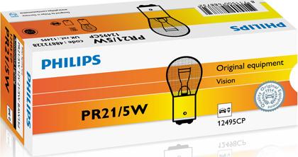 PHILIPS 12495CP - Lámpara incandescente, luz trasera / de freno vegaparts.es