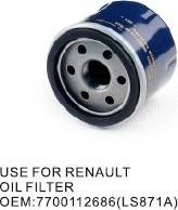 RENAULT 7700112686 - Filtro de aceite vegaparts.es