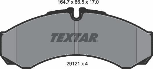 Textar 2912111 - Juego de pastillas de freno vegaparts.es
