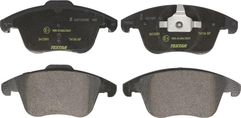 Textar 2412301 - Juego de pastillas de freno vegaparts.es