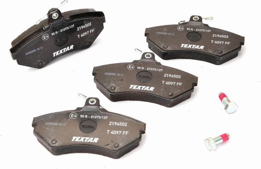 Textar 2194502 - Juego de pastillas de freno vegaparts.es
