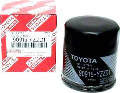 TOYOTA 90915YZZD1 - Filtro de aceite vegaparts.es