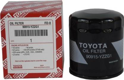 TOYOTA 90915-YZZG1 - Filtro de aceite vegaparts.es