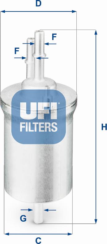 UFI 31.840.00 - Filtro combustible vegaparts.es
