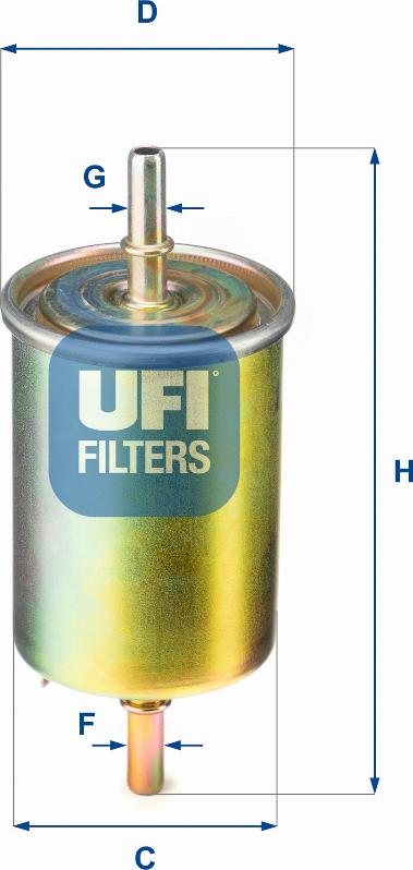 UFI 31.850.00 - Filtro combustible vegaparts.es