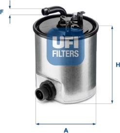 UFI 24.007.00 - Filtro combustible vegaparts.es