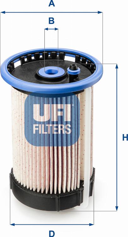 UFI 26.032.00 - Filtro combustible vegaparts.es