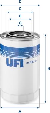 UFI 23.107.01 - Filtro de aceite vegaparts.es