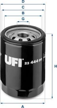 UFI 23.444.00 - Filtro de aceite vegaparts.es