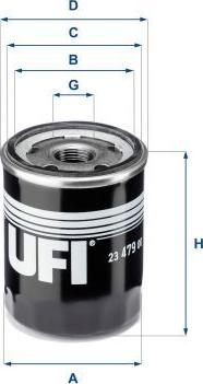 UFI 23.479.00 - Filtro de aceite vegaparts.es