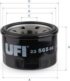 UFI 23.565.00 - Filtro de aceite vegaparts.es