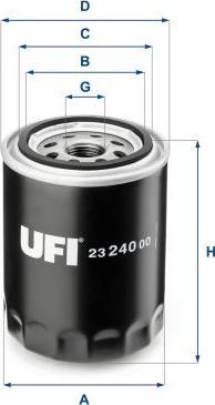 UFI 23.240.00 - Filtro de aceite vegaparts.es