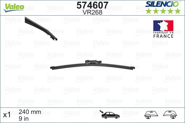 VALEO 574607 - Limpiaparabrisas vegaparts.es