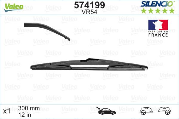 VALEO 574199 - Limpiaparabrisas vegaparts.es