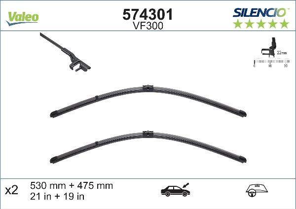 VALEO 574301 - Limpiaparabrisas vegaparts.es