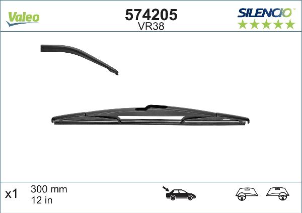 VALEO 574205 - Limpiaparabrisas vegaparts.es