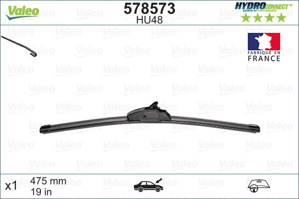 VALEO 578573 - Limpiaparabrisas vegaparts.es