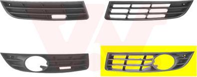 Van Wezel 5839593 - Rejilla de ventilación, parachoques vegaparts.es