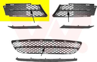 Van Wezel 0657594 - Rejilla de ventilación, parachoques vegaparts.es