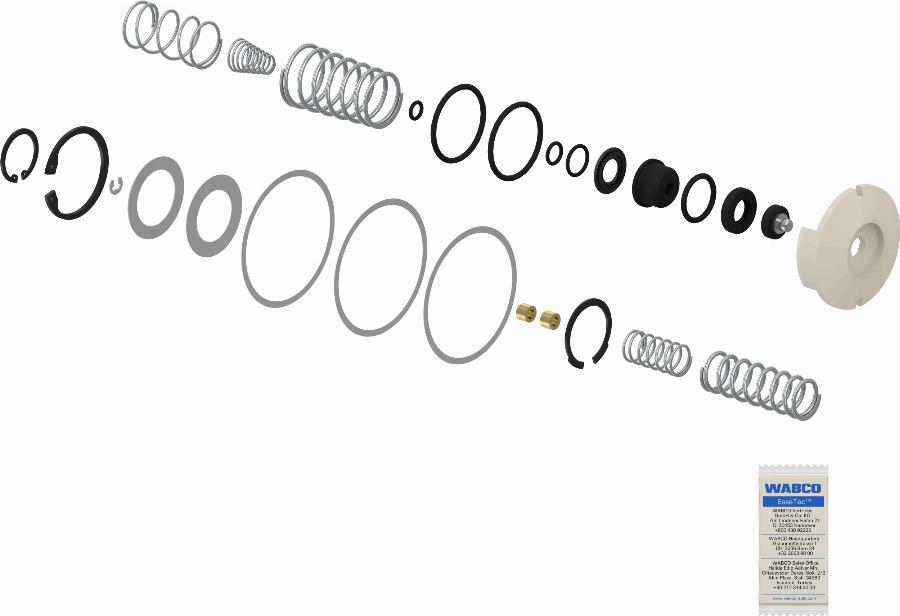 WABCO 961 702 001 2 - Kit reparación, válvula, freno de mano vegaparts.es
