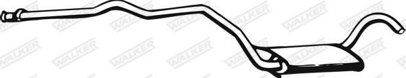 Walker 02512 - Silenciador del medio vegaparts.es