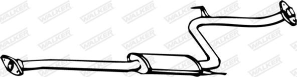 Walker 07392 - Silenciador del medio vegaparts.es