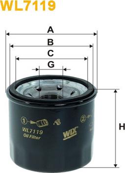 WIX Filters WL7119 - Filtro de aceite vegaparts.es