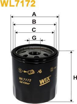 WIX Filters WL7172 - Filtro de aceite vegaparts.es