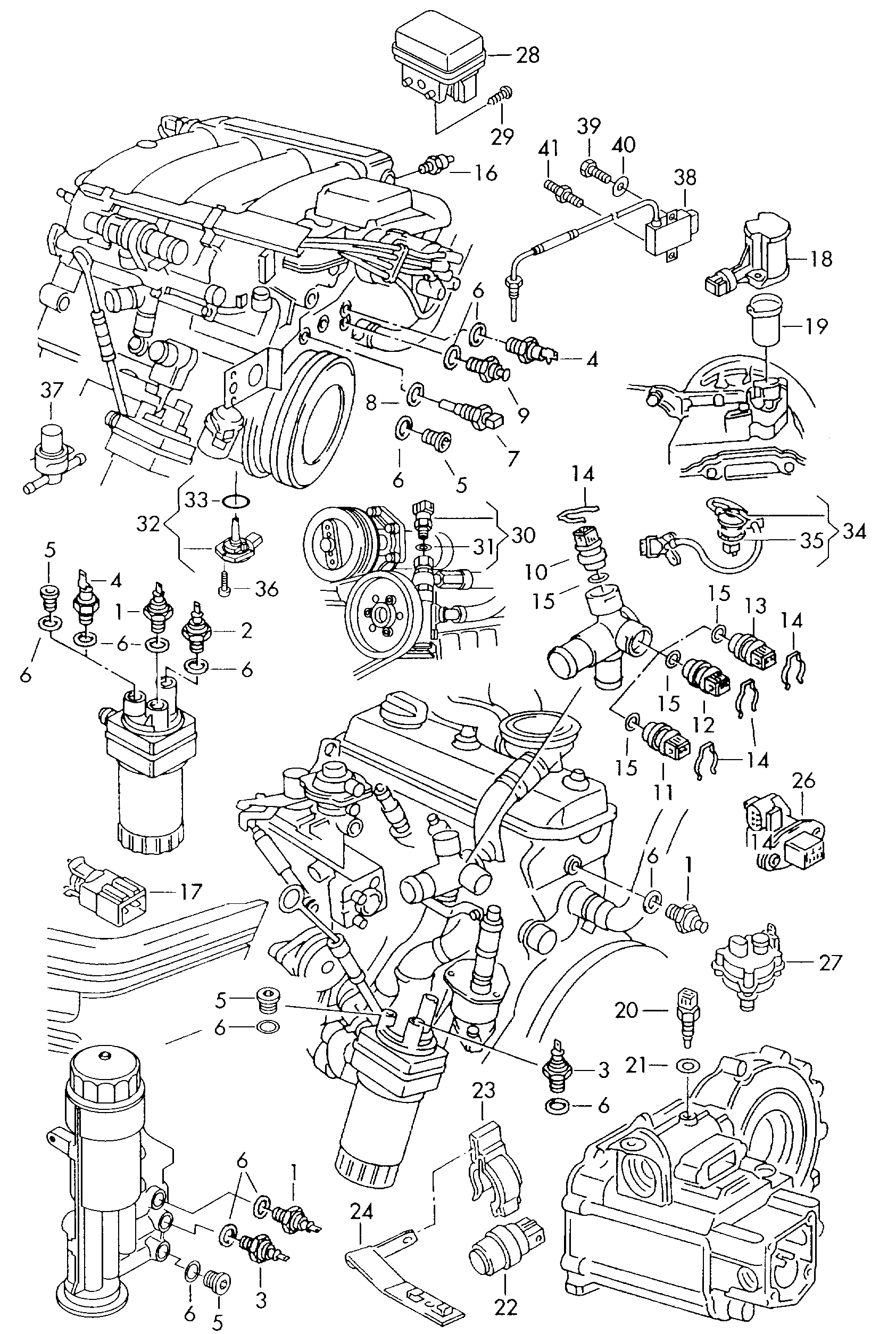 VAG 06A 919 501 - Sensor, temperatura del refrigerante vegaparts.es