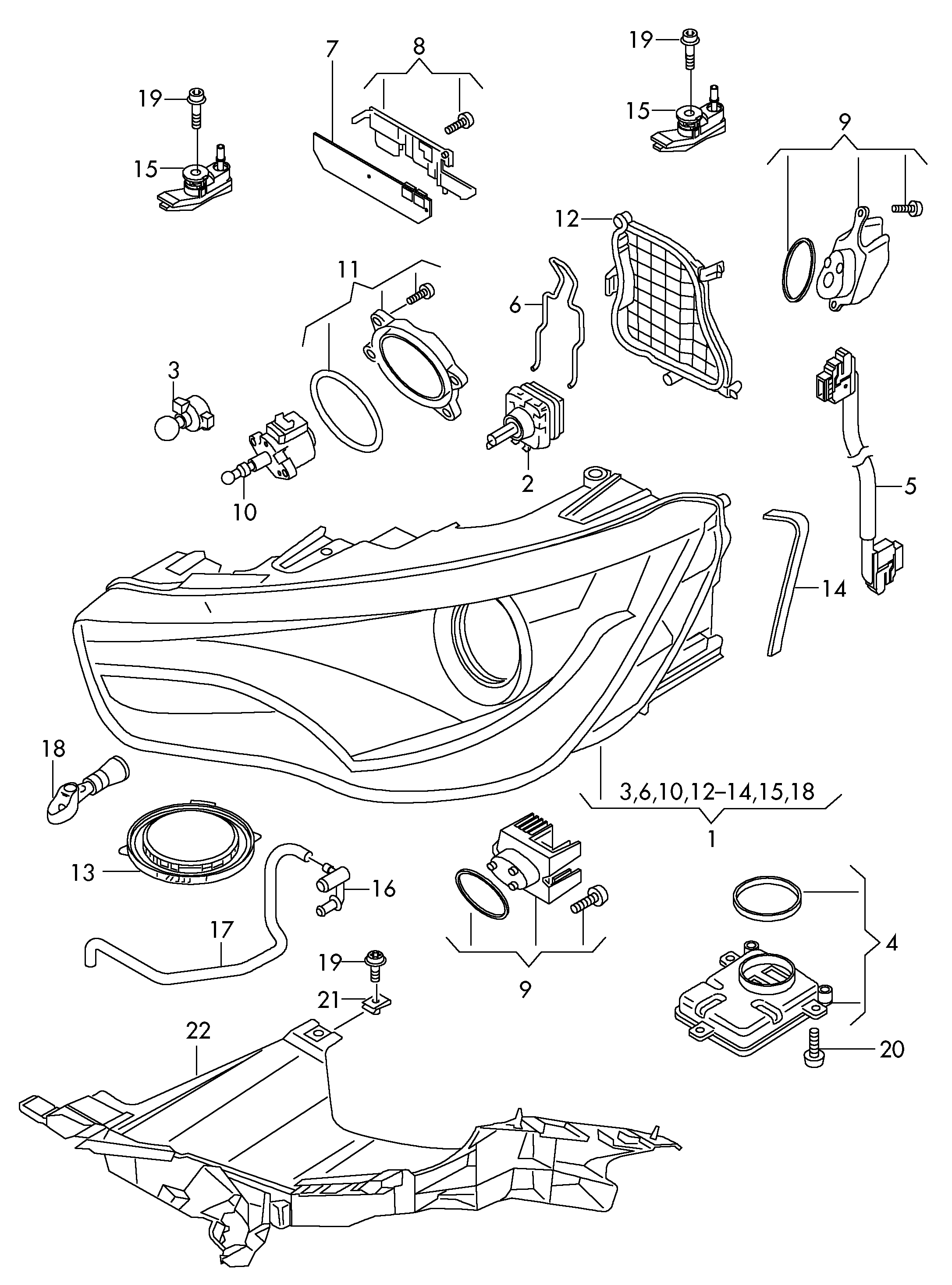 VAG N   107 218 01 - Lámpara, faro principal vegaparts.es