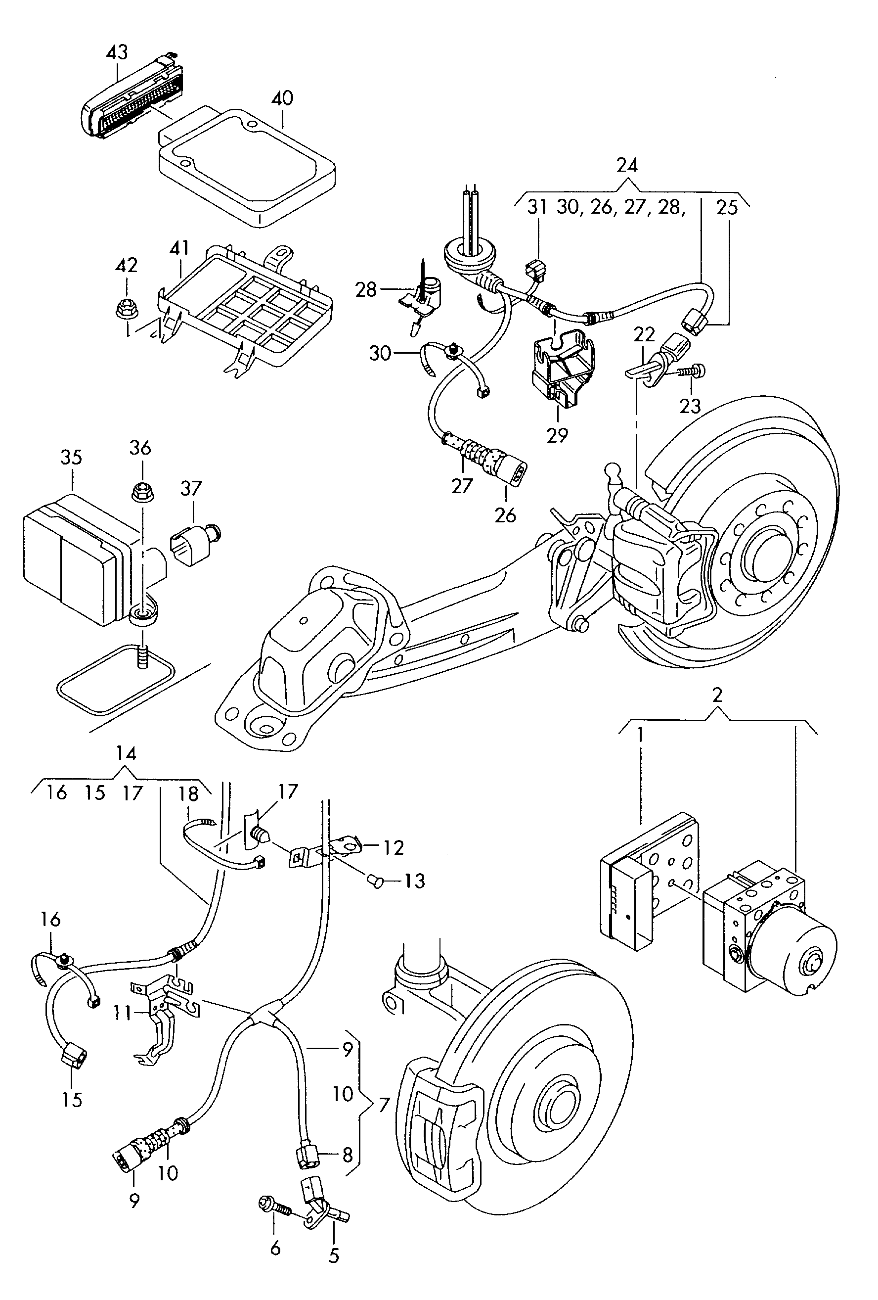 BOSCH 0 986 594 504 - Sensor, revoluciones de la rueda vegaparts.es