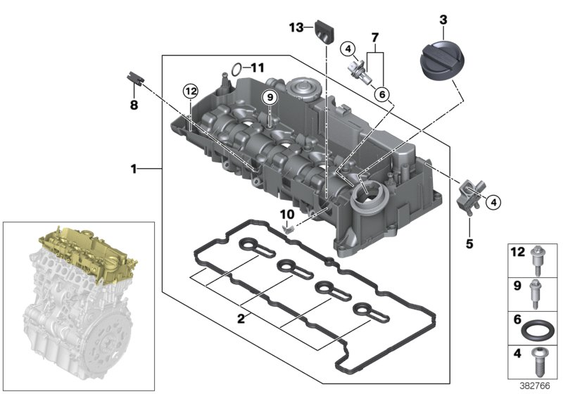 Glaser V90313-01 - Juego de juntas, tapa de culata de cilindro vegaparts.es