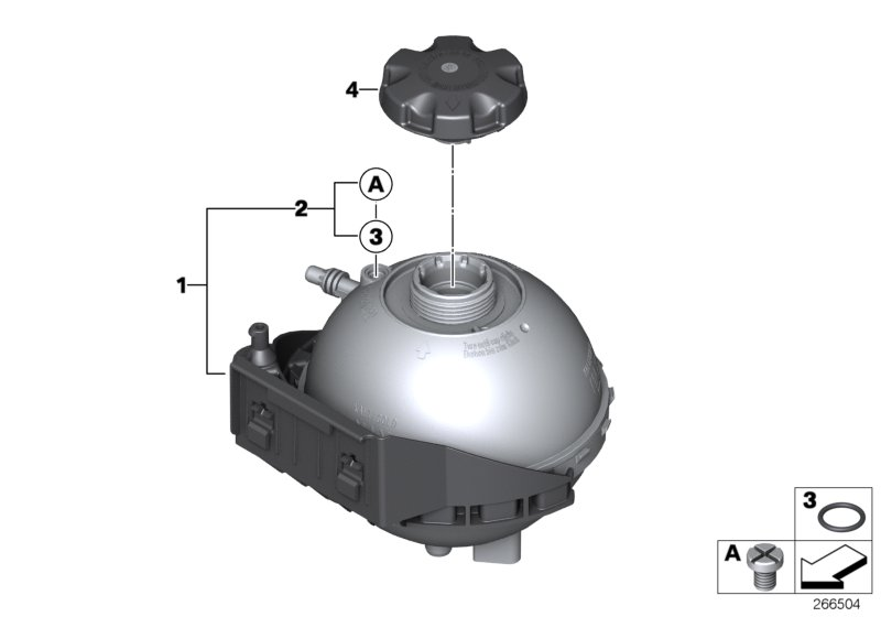 BMW 17 11 7639 020 - Tapón, depósito de refrigerante vegaparts.es