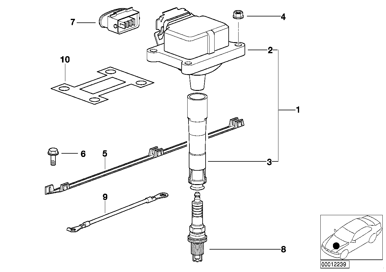 BMW 12139067831 - Conector, bujía de encendido vegaparts.es