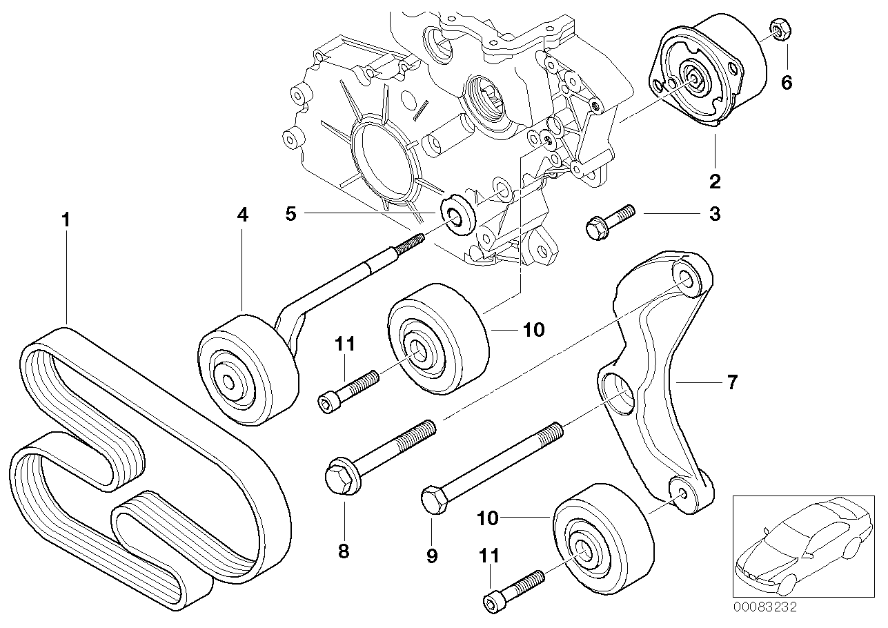 BOSCH 1 987 946 079 - Correa trapecial poli V vegaparts.es