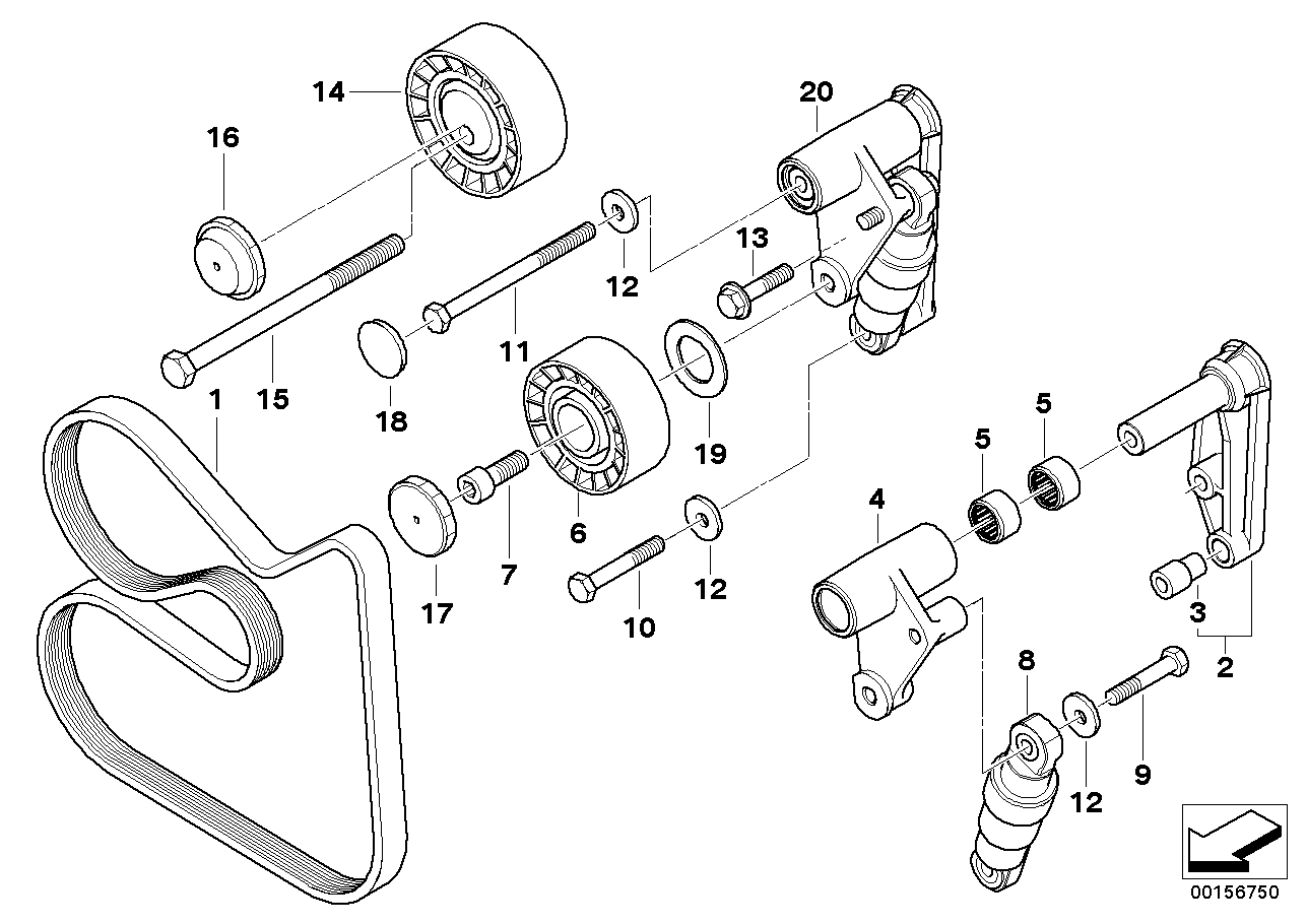 BOSCH 1 987 947 948 - Correa trapecial poli V vegaparts.es
