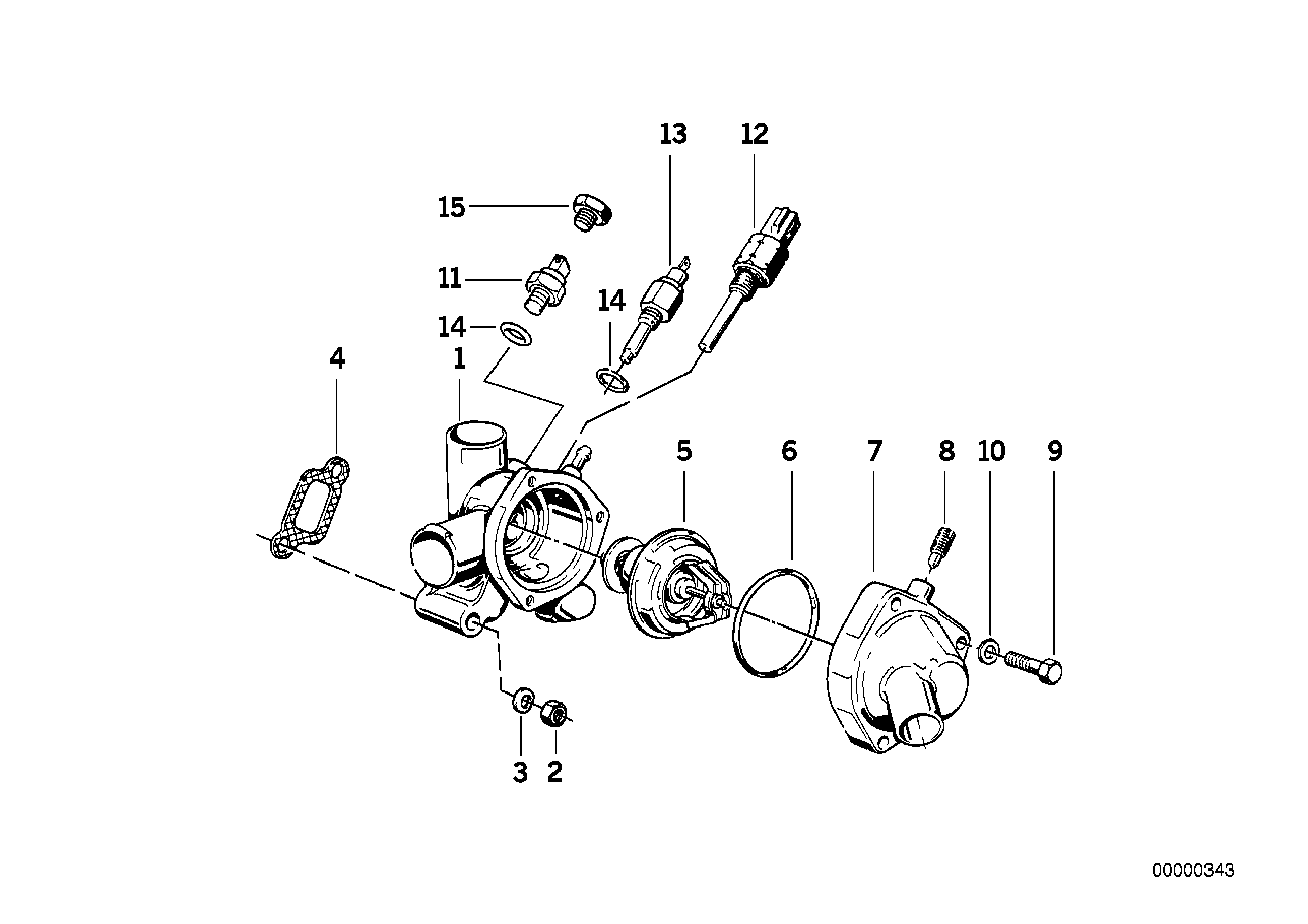 BMW 11 53 1 265 085 - Termostato, refrigerante vegaparts.es
