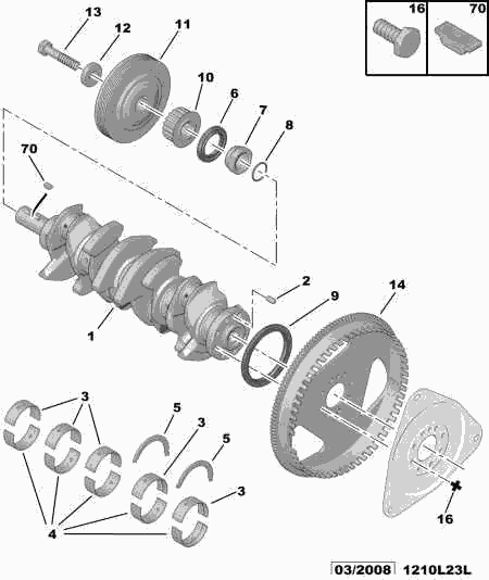 PSA 0127.50 - Anillo retén, cigüeñal vegaparts.es