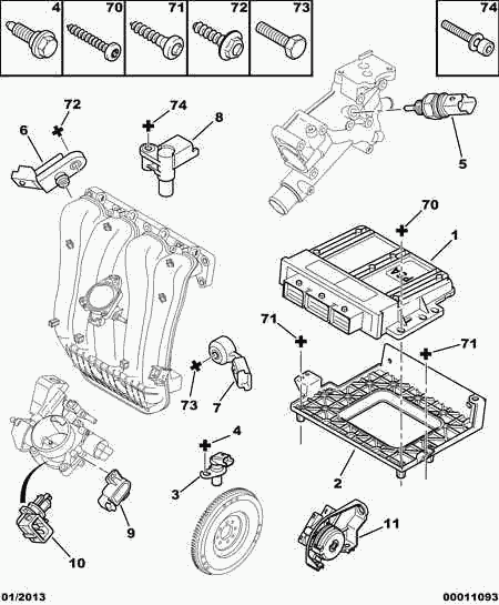 PSA 1920 4G - Sensor, temperatura del aire de admisión vegaparts.es