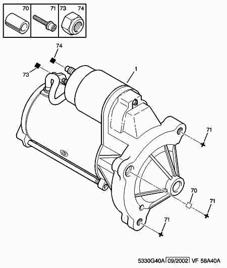 PSA 5802.W5 - Motor de arranque vegaparts.es