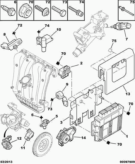 PSA 1920 8Y - Sensor, temperatura del aire de admisión vegaparts.es