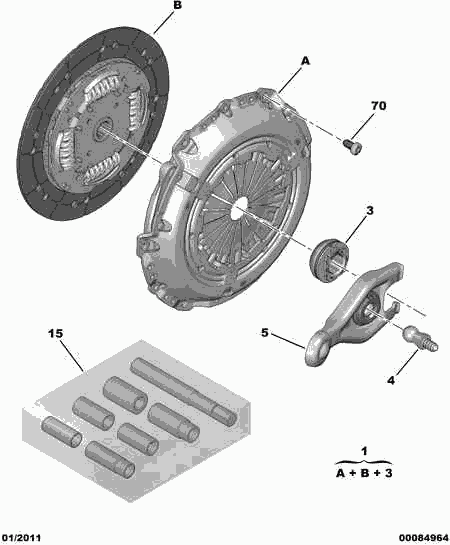 PSA 2052 Z2 - Kit de embrague vegaparts.es
