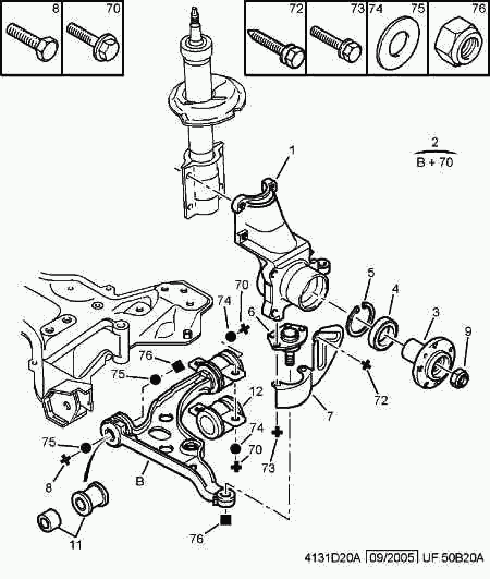 PSA 3523.CF - Suspensión, Brazo oscilante vegaparts.es