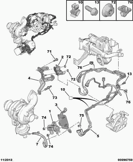 PSA 1618 PE - Transductor presión, turbocompresor vegaparts.es