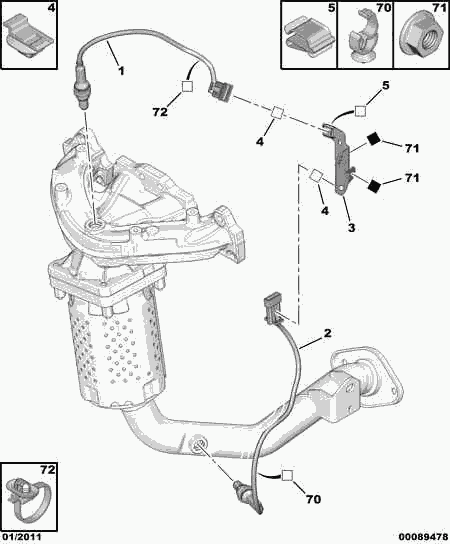 PSA 1628 HR - Sonda Lambda vegaparts.es