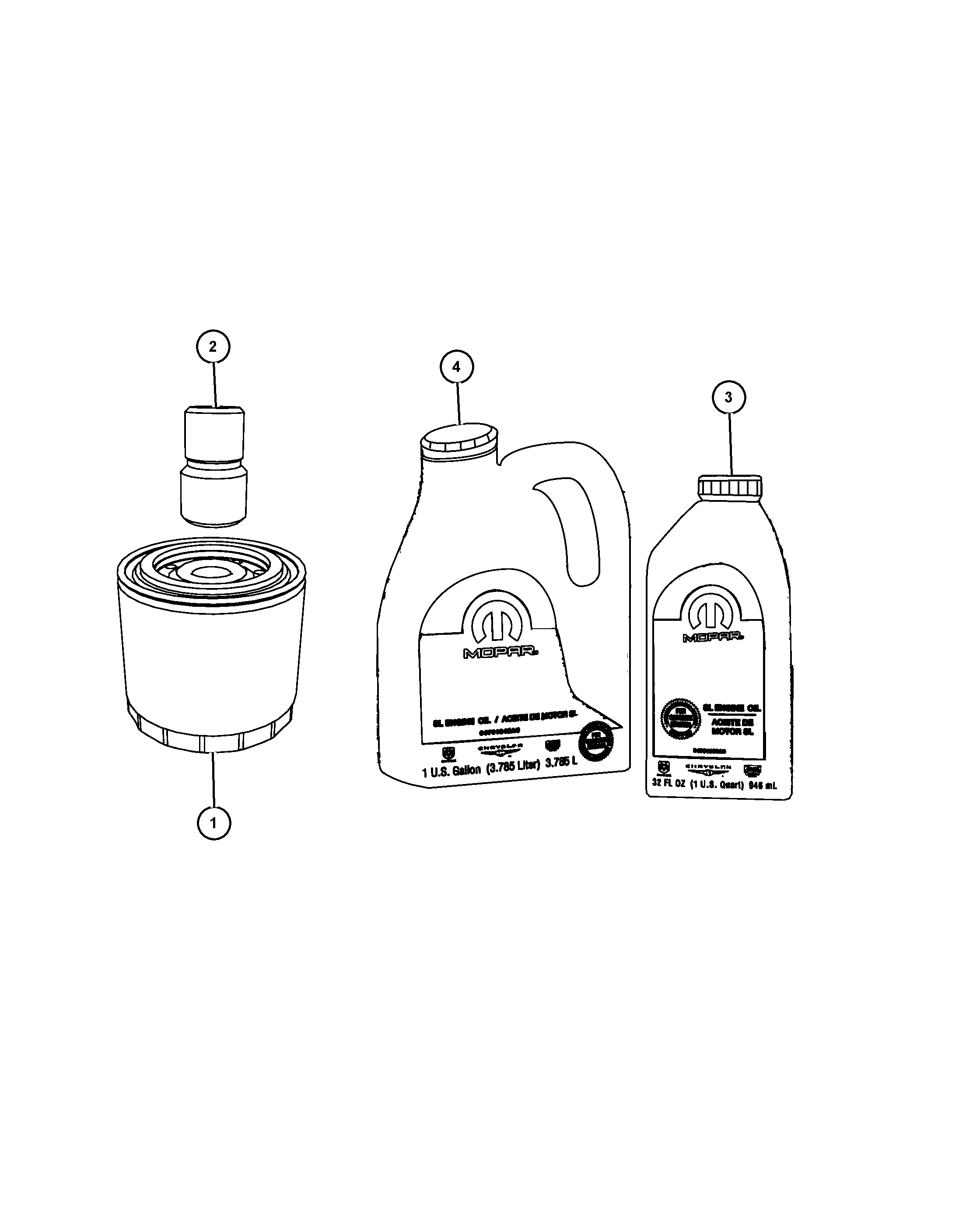 FCA 4892 339AA - Filtro de aceite vegaparts.es