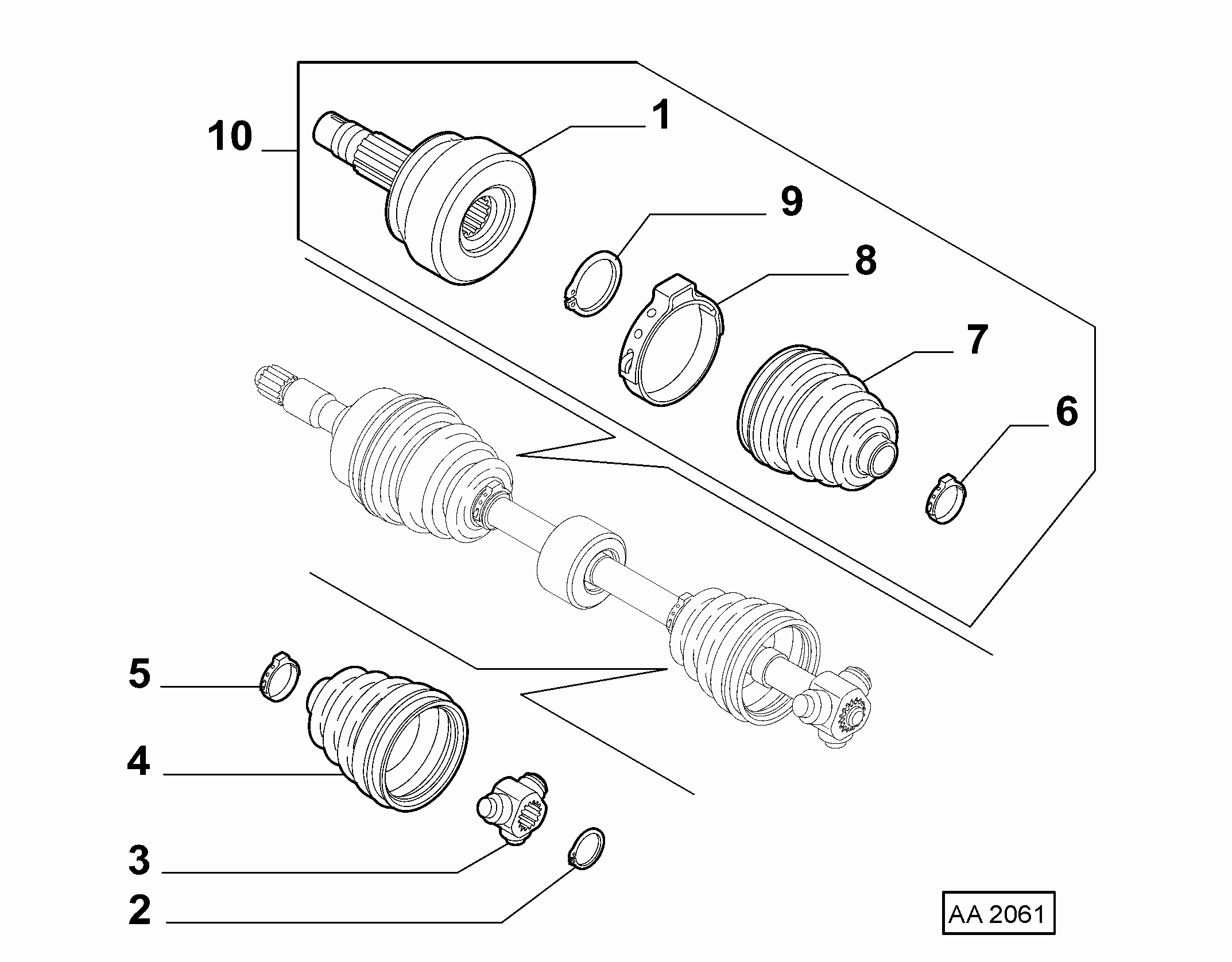 FCA 46308036 - Fuelle, árbol de transmisión vegaparts.es