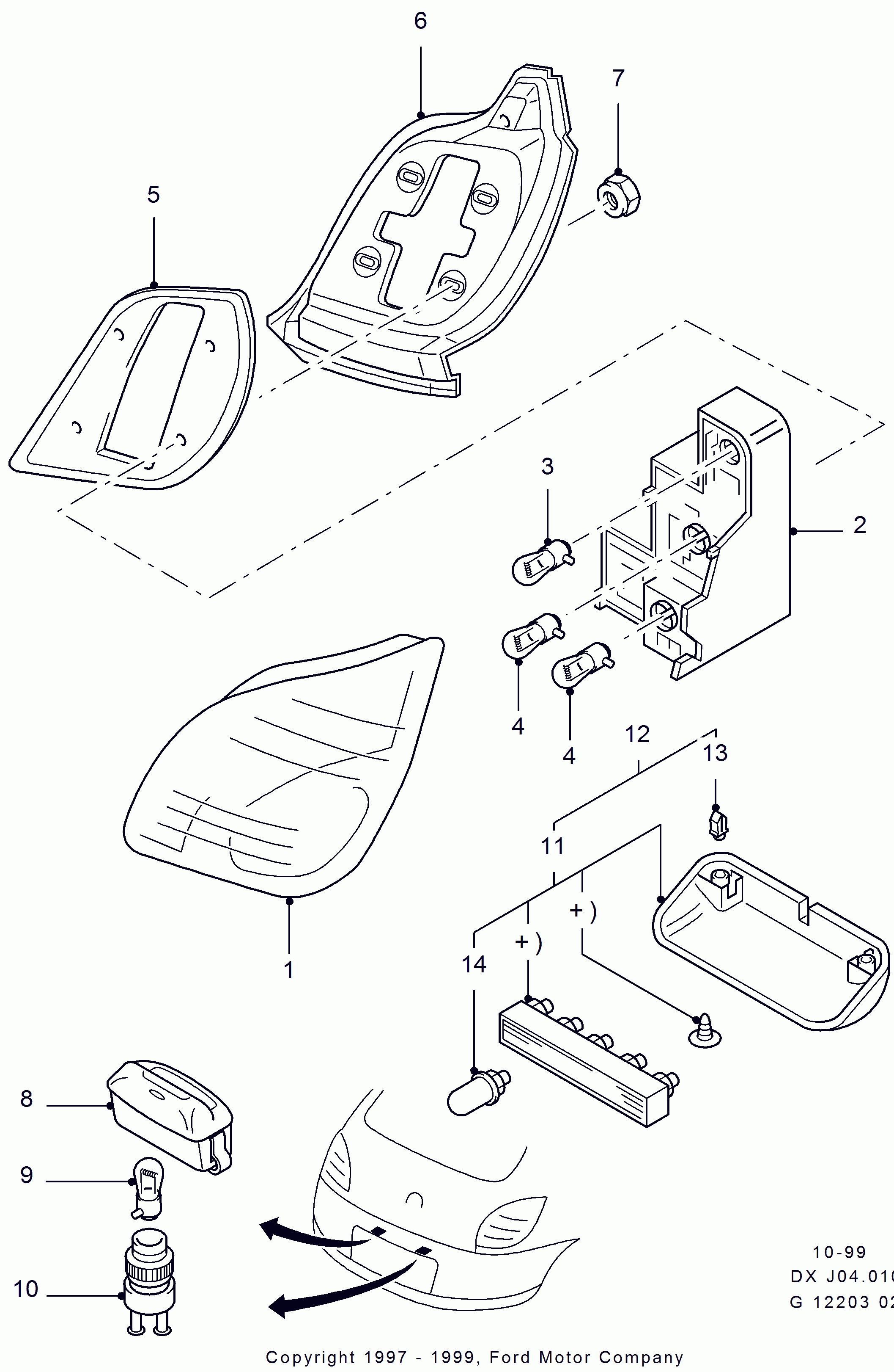 FORD 6 079 730 - Lámpara incandescente, panel de instrumentos vegaparts.es